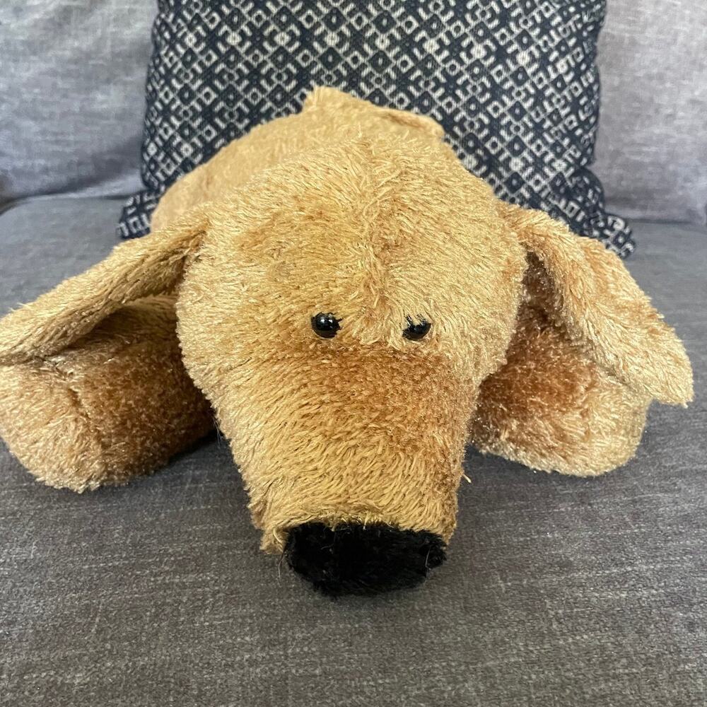 Dakin‎ Vintage Puppy Dog Baxter Brown Plush Stuffed Animal Toy Laying Down 20"